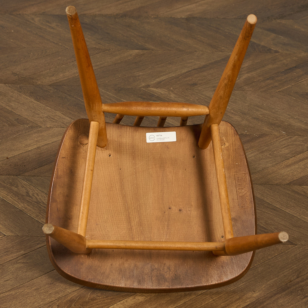 ヴィンテージ スティックバック ハイバックチェア ブルーラベル