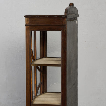 英国 クラシック ディスプレイ ガラス キャビネット #97302