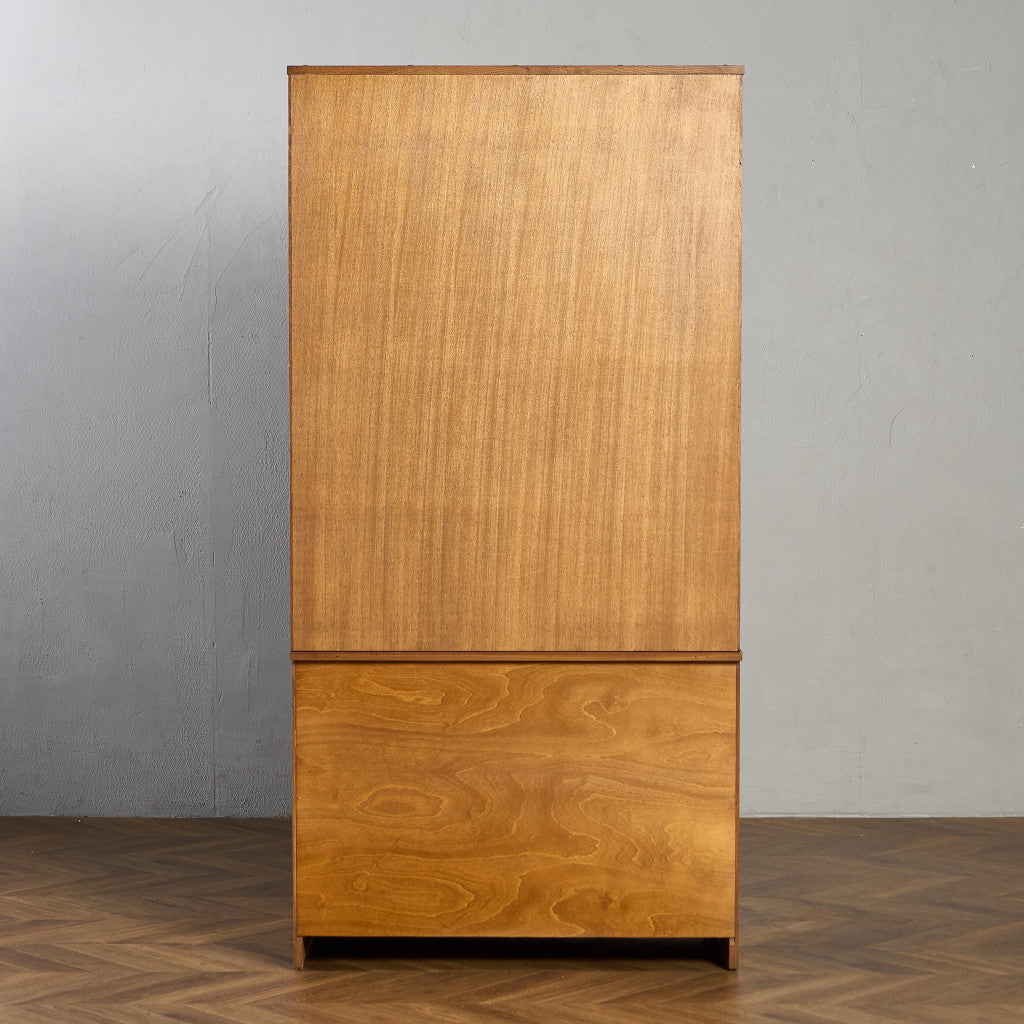 Old Colonial ヴィンテージ ブックケース カップボード ラウンドゴールドラベル