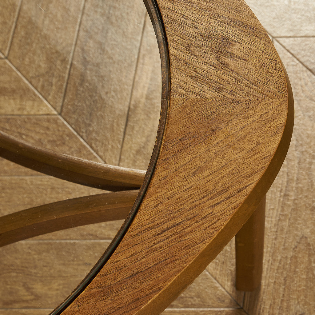 ヴィンテージ トライアングル ガラストップテーブル