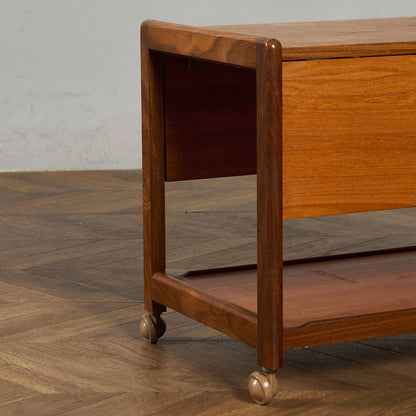 英国 ヴィンテージ ドロップリーフ トロリーワゴン