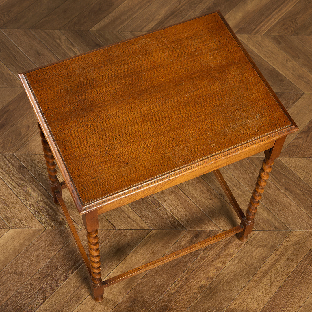 英国 クラシック バーリーシュガー ツイストレッグ サイドテーブル