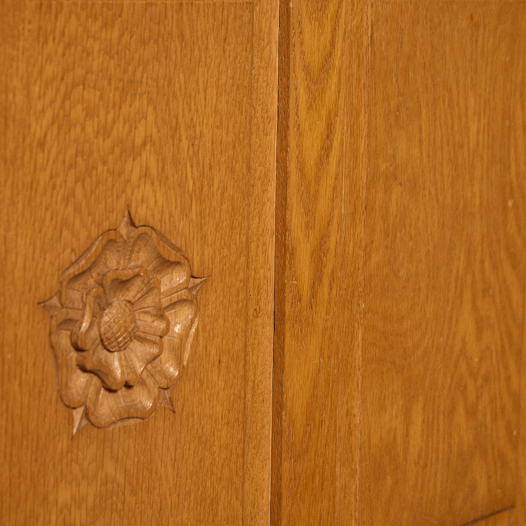 英国 クラシック オーク材 ブランケットボックス