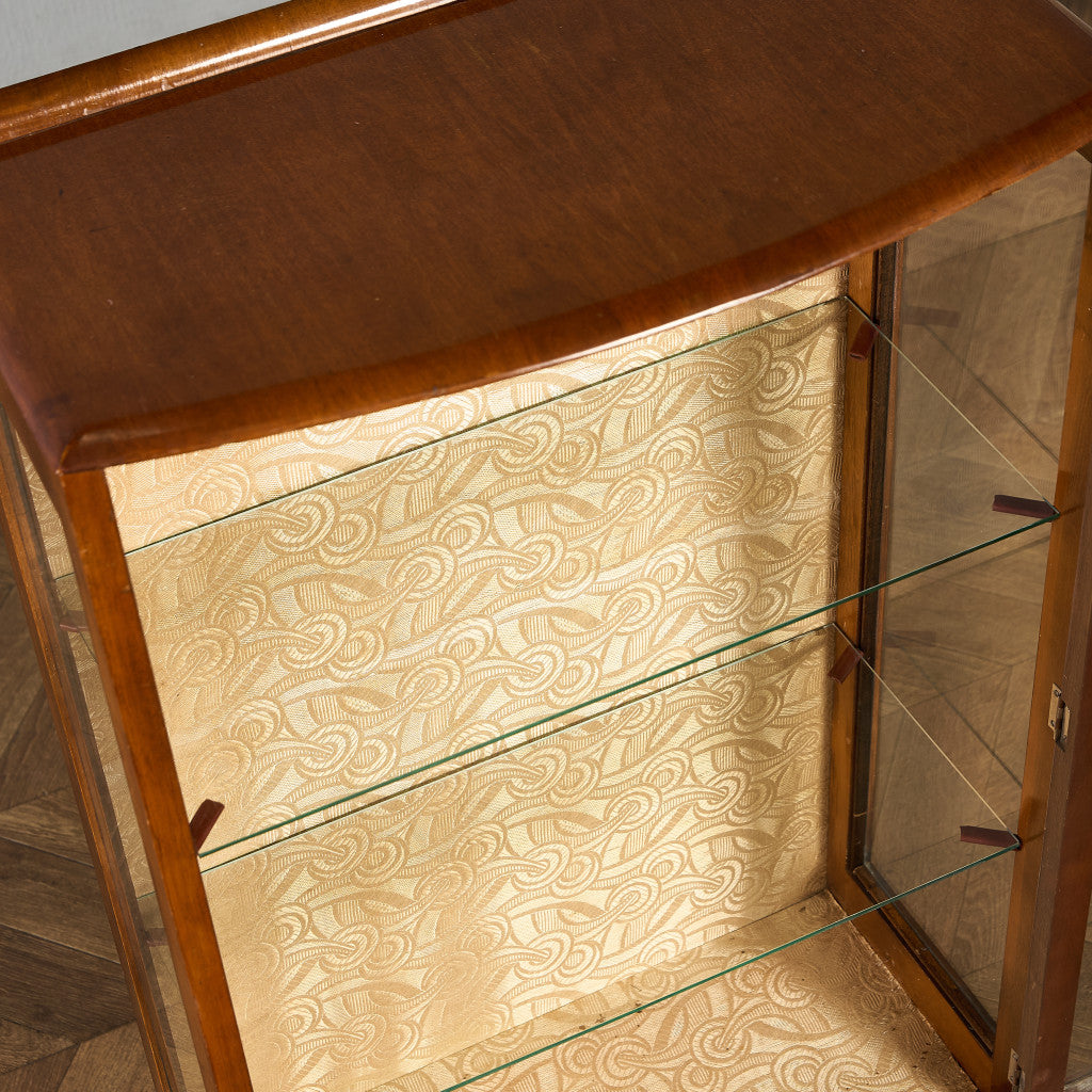 英国 クラシック ディスプレイ ガラス キャビネット