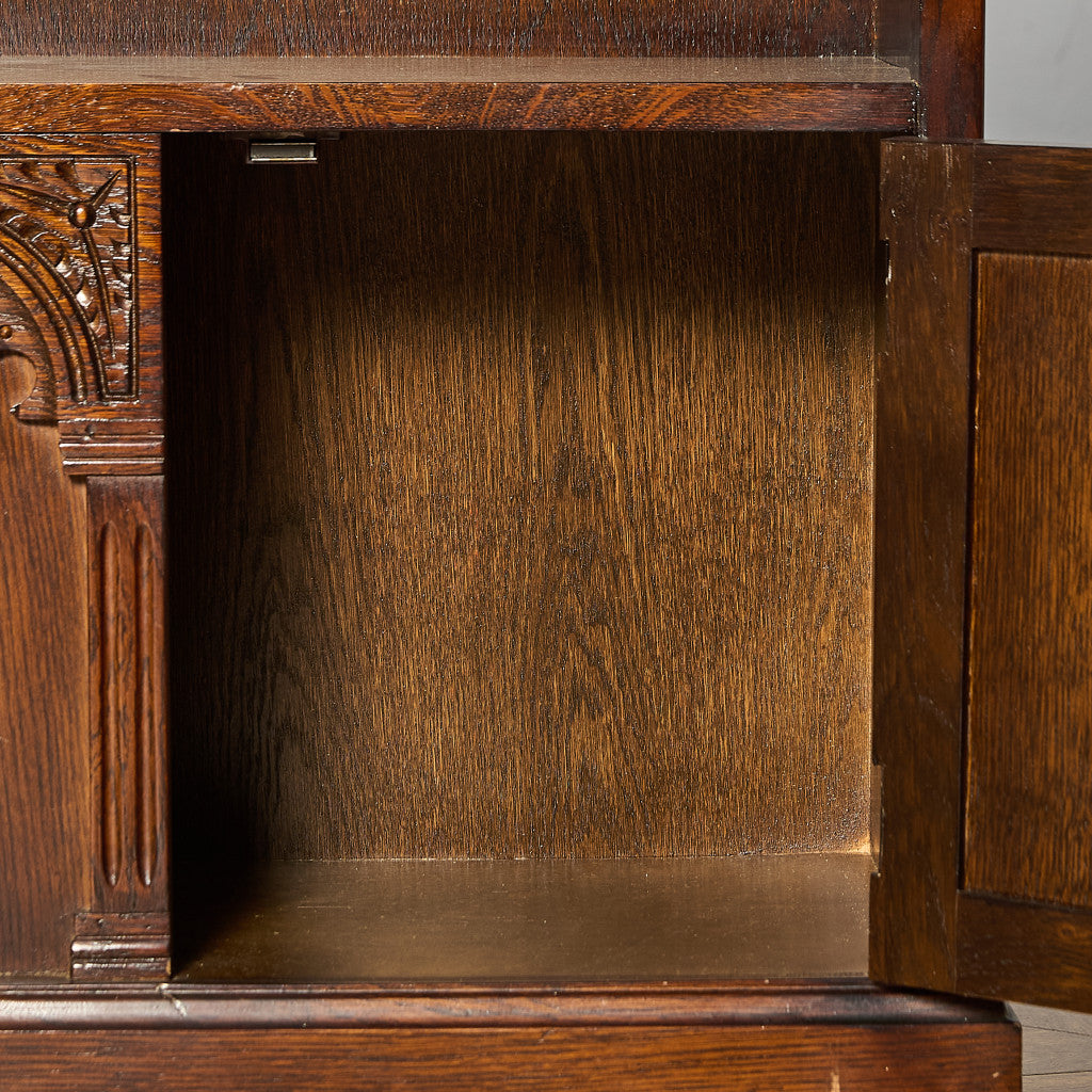 英国 クラシック オーク材 キャビネット