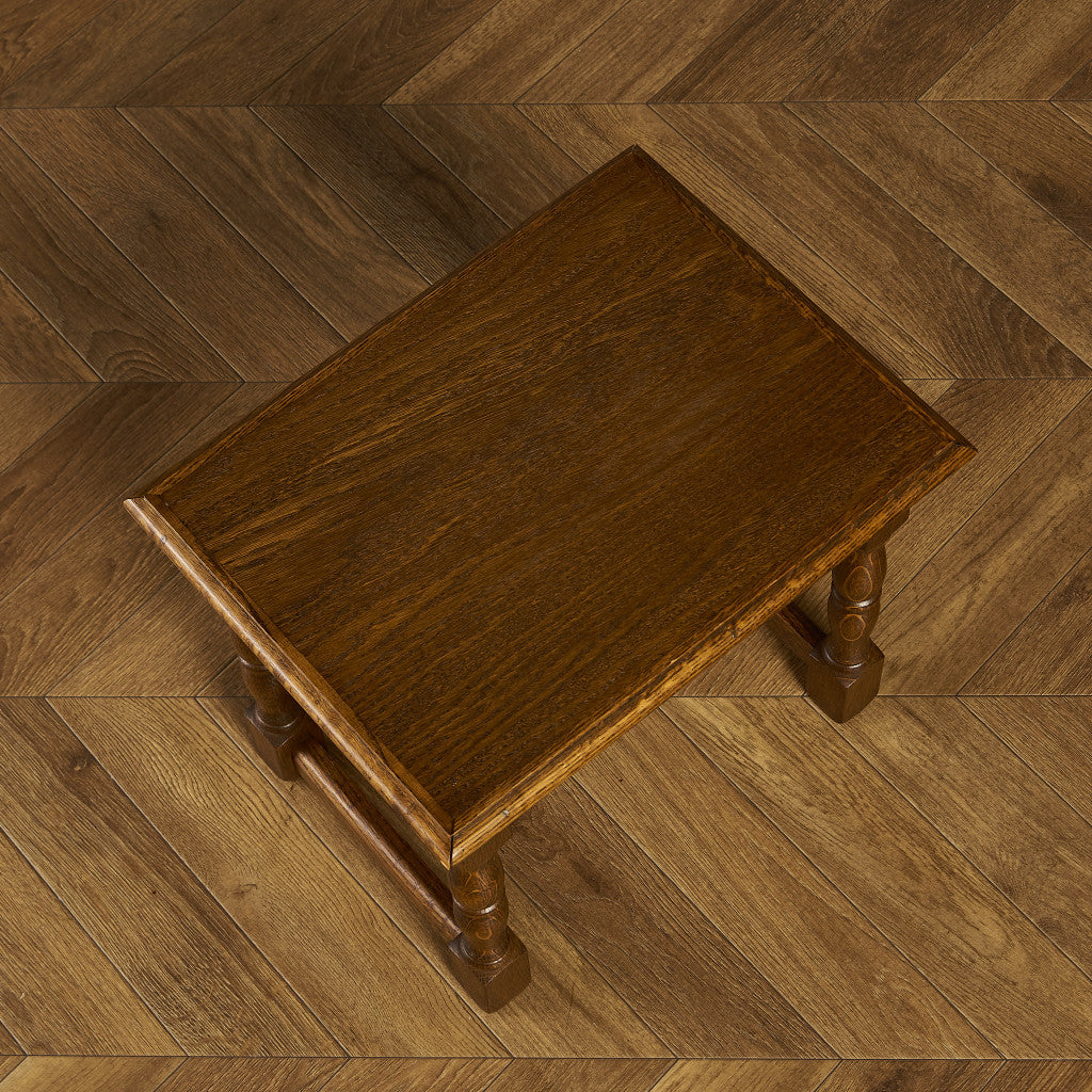 英国 クラシック オーク材 ネストテーブル #89838