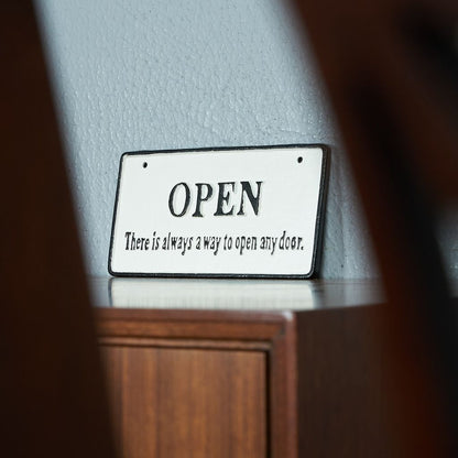 OPEN&CLOSED アイアンプレート