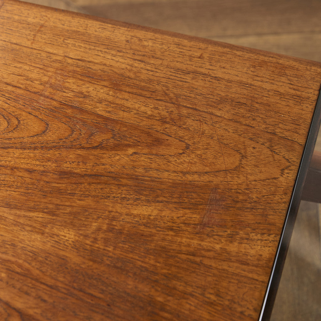 ロングジョン ヴィンテージ ガラストップ コーヒーテーブル