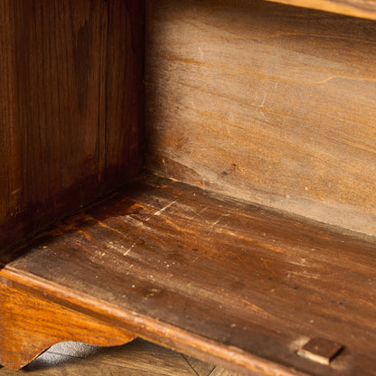 英国 クラシック オーク材 ブックケース 食器棚