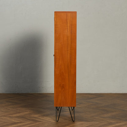 Fresco ガラス ブックケース カスタム アイアン ヘアピンレッグ