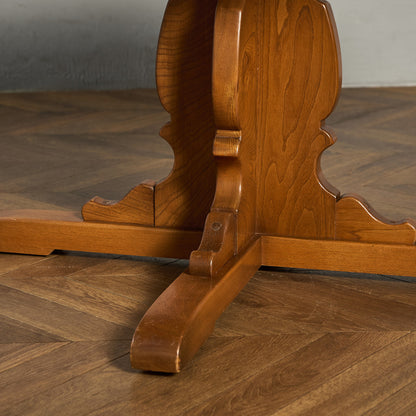 エクステンション ラウンドダイニングテーブル (2700)  ラウンドゴールドラベル