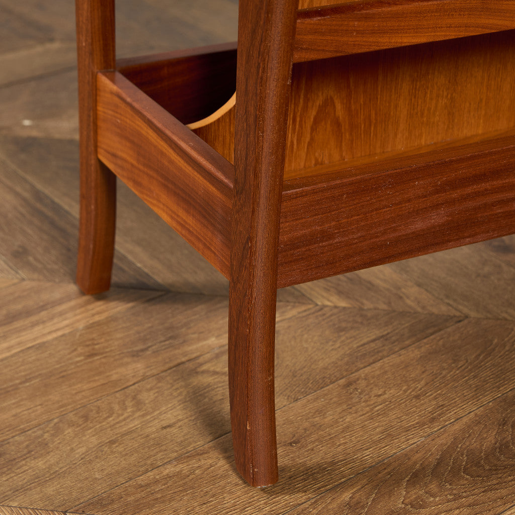 英国 ヴィンテージ マガジンラック サイドテーブル #91699