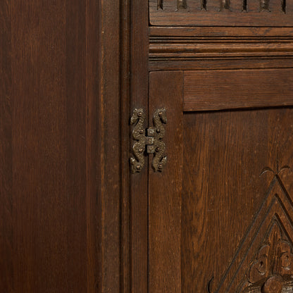 オーク材 ウェルシュドレッサー 食器棚