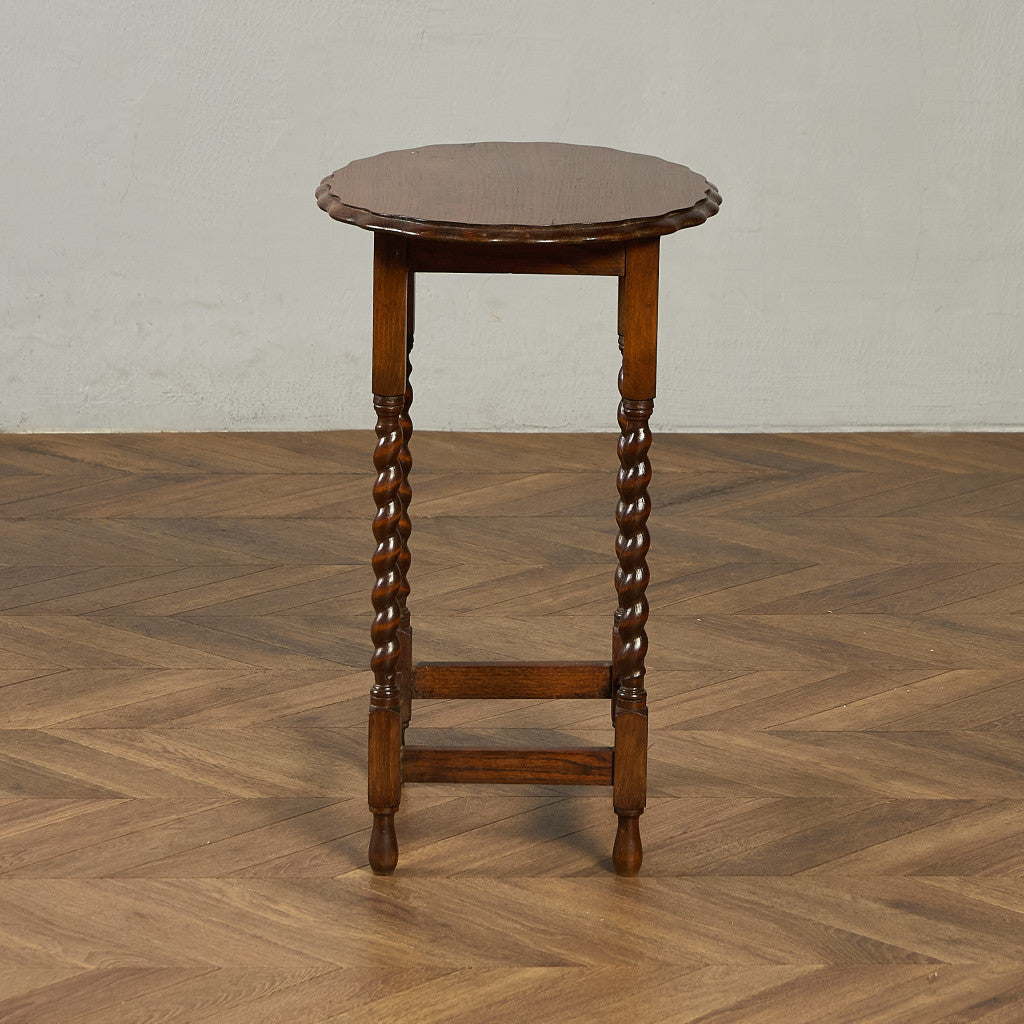 英国 クラシック バーリーシュガーツイスト サイドテーブル