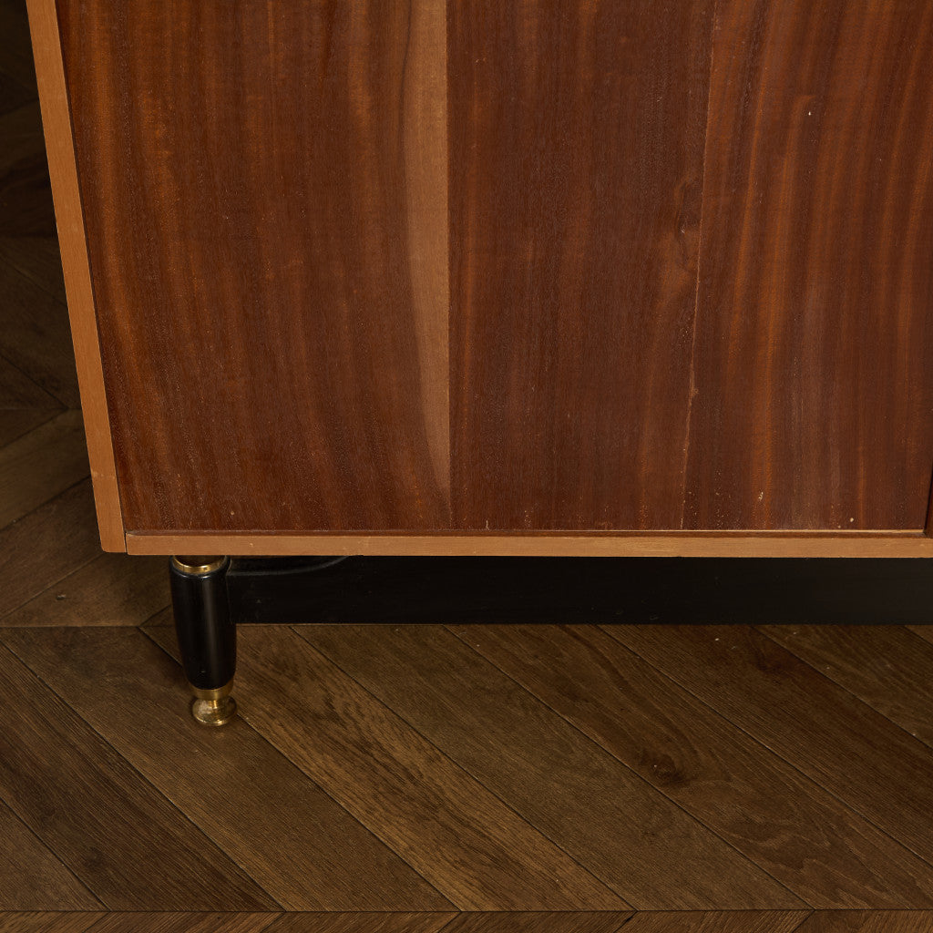 Chinese white ヴィンテージ 3ドア ワードローブ 初期ゴールドラベル