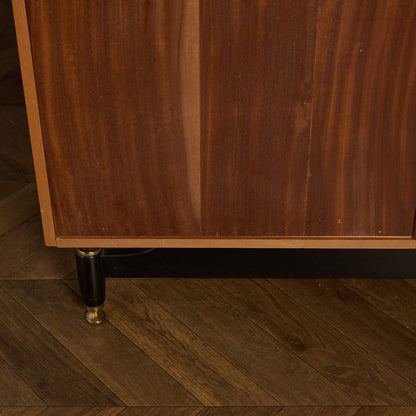 Chinese white ヴィンテージ 3ドア ワードローブ 初期ゴールドラベル