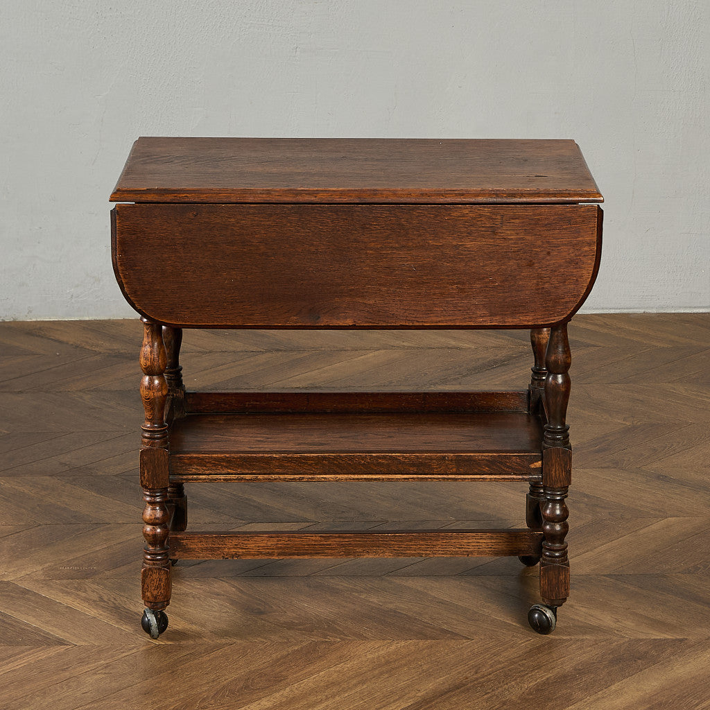 英国 クラシック ドロップリーフ サイドテーブル ティトロリー