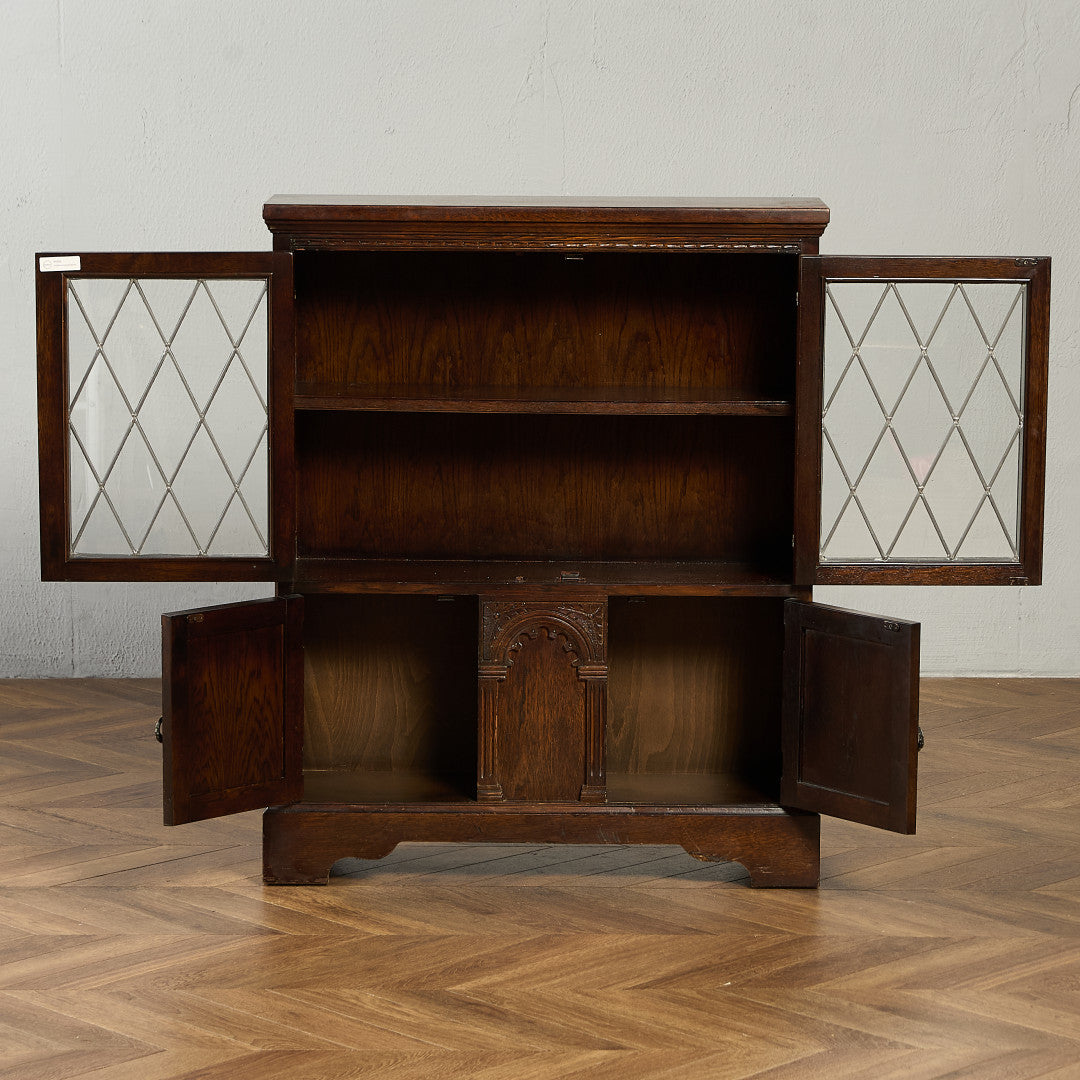 英国 クラシック オーク材 ブックケース