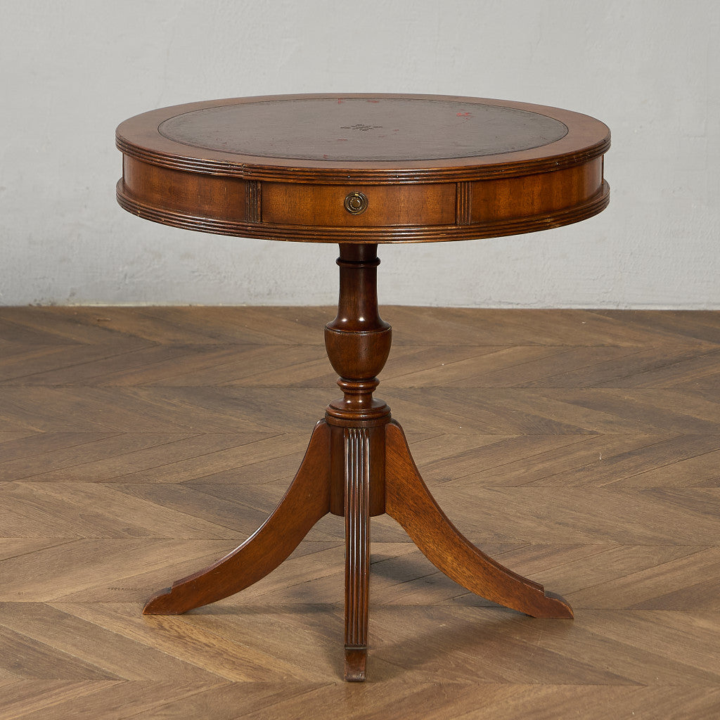 英国 クラシック リージェンシー 様式 ドラムテーブル