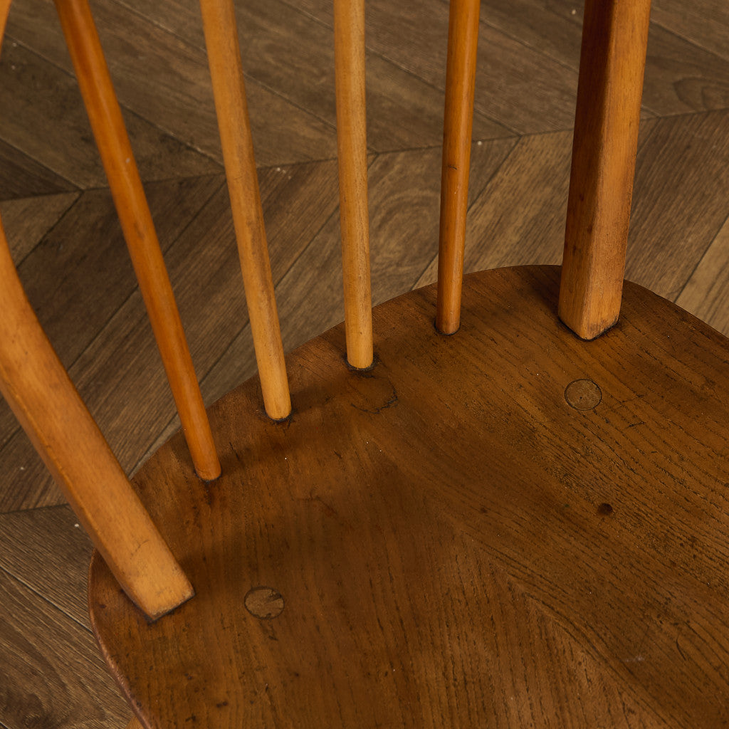 アーコール ERCOL ヴィンテージ 4本 スポーク フープバックチェア ネイビーブルーラベル #89767