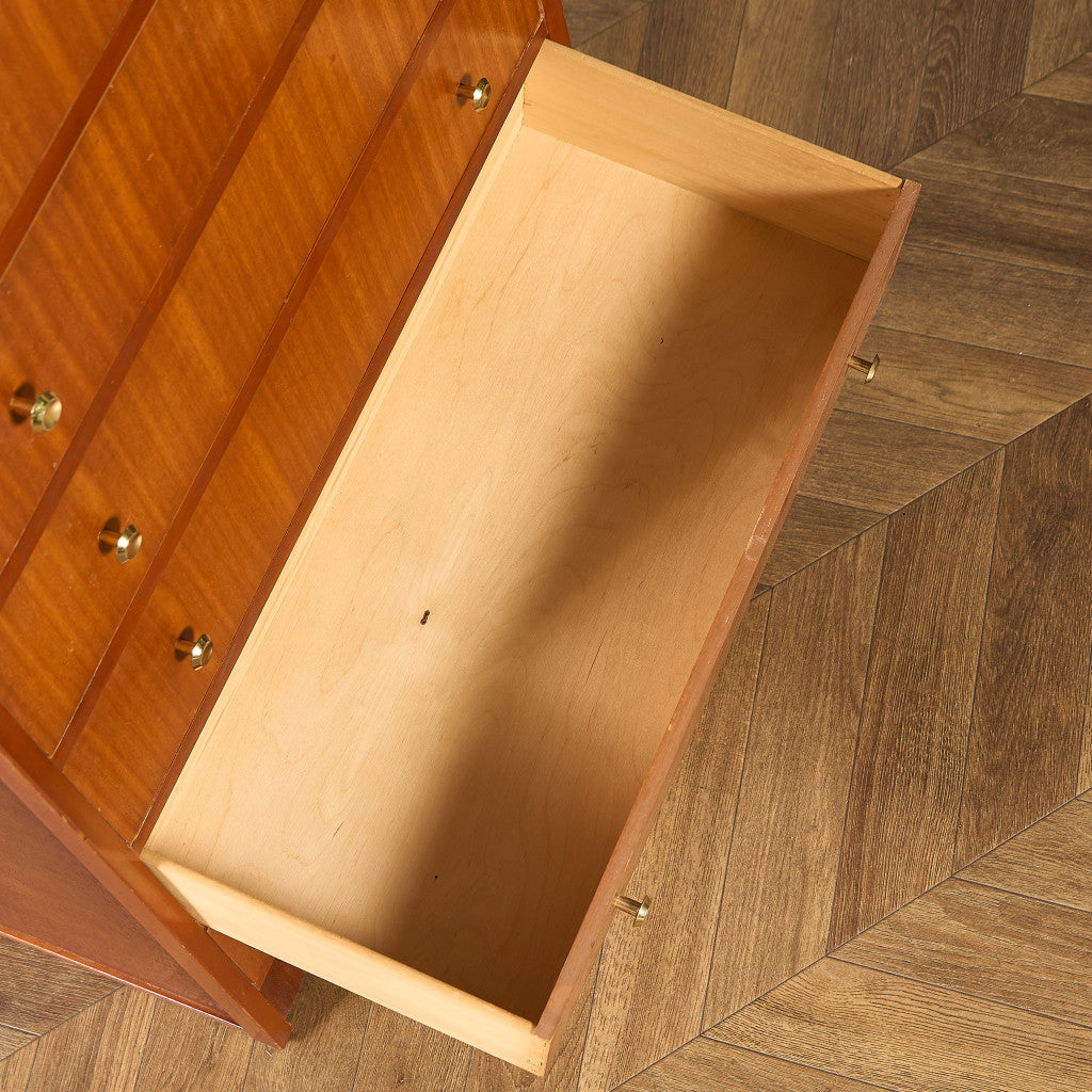 英国 ヴィンテージ 6段 トール チェスト