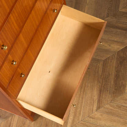 英国 ヴィンテージ 6段 トール チェスト