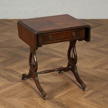 英国 クラシック ハープモチーフ バタフライ サイドテーブル