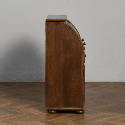 英国 クラシック ロールトップ ライティング ビューロー