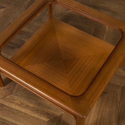 ヴィンテージ  ガラストップ コーヒーテーブル