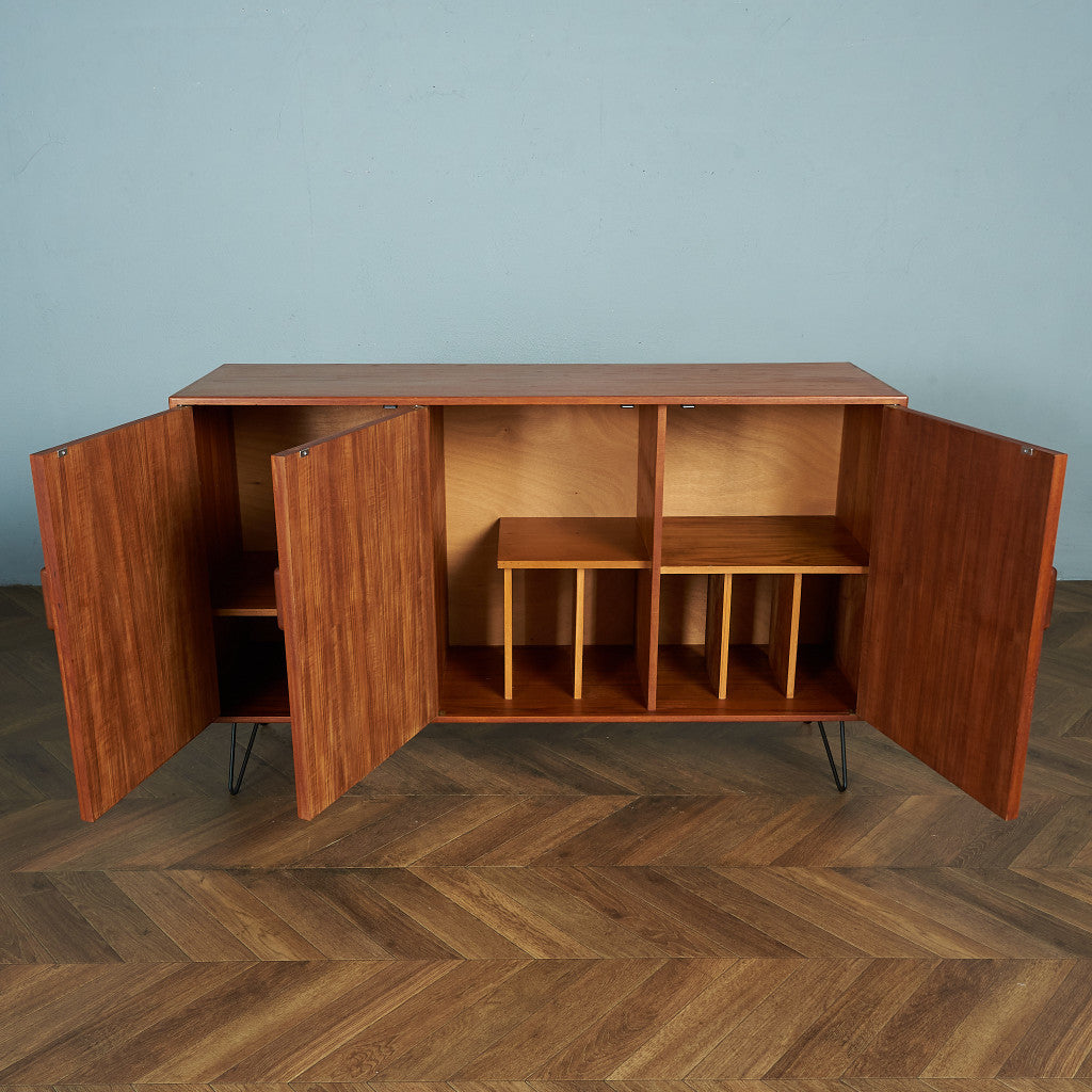 北欧ヴィンテージ サイドボード / カスタム アイアンヘアピンレッグ