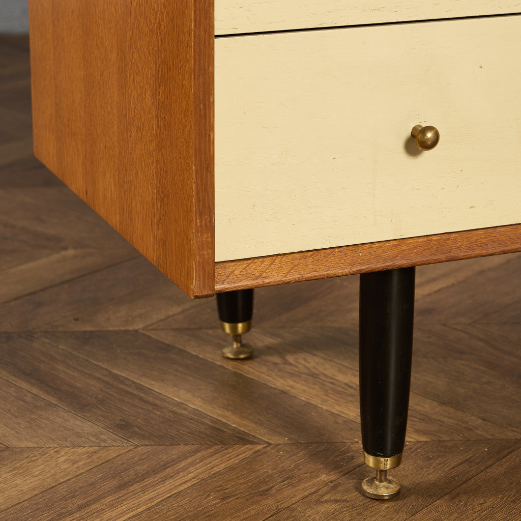 Chinese white ヴィンテージ ドレッサーデスク 初期ゴールドラベル