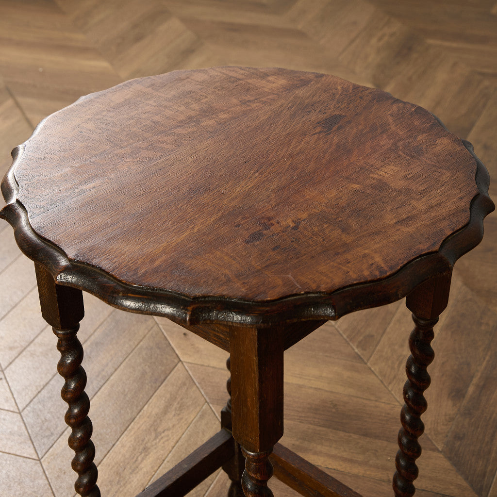 英国 クラシック バーリーシュガーツイスト サイドテーブル