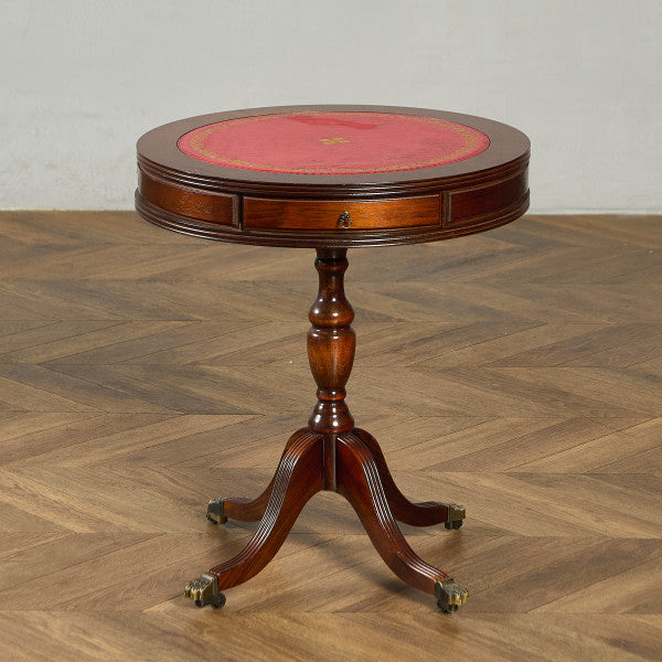 英国 クラシック リージェンシー 様式 ドラムテーブル
