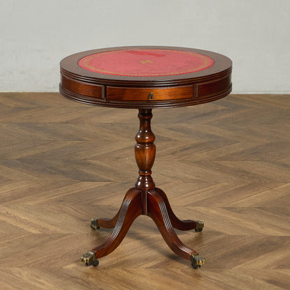 英国 クラシック リージェンシー 様式 ドラムテーブル