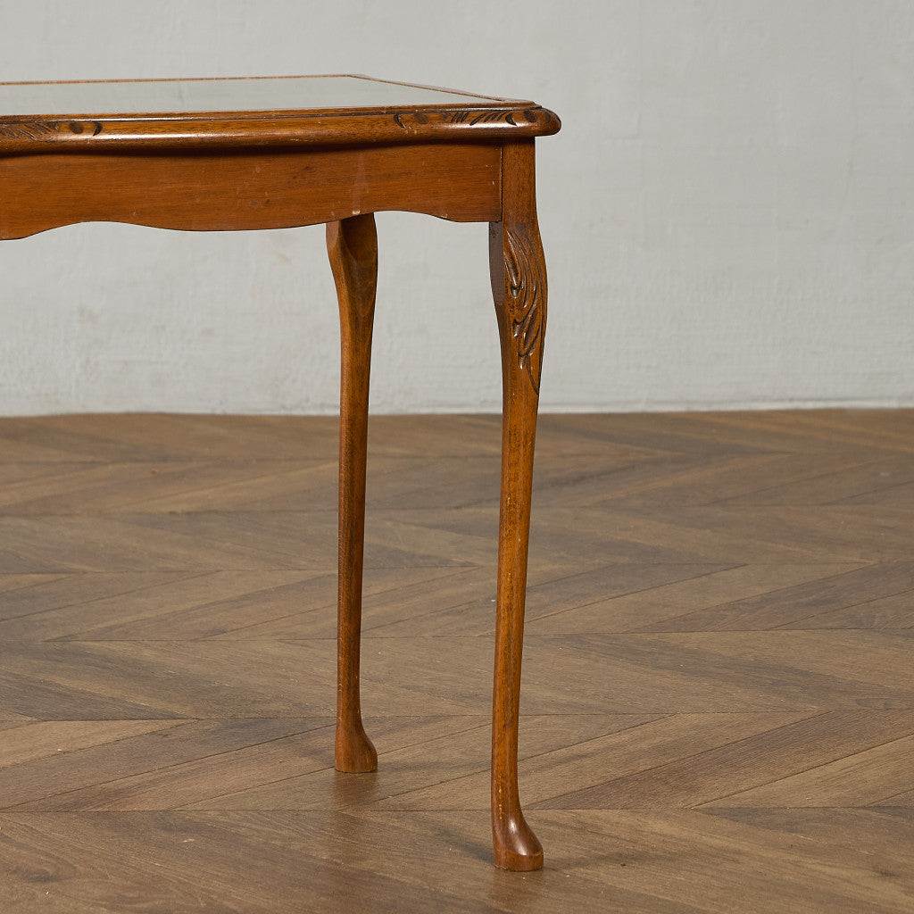 英国 クラシック ガラストップ ネストテーブル #95562