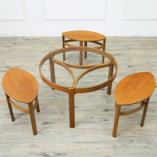 Nathan ネストテーブル&ガラストップ