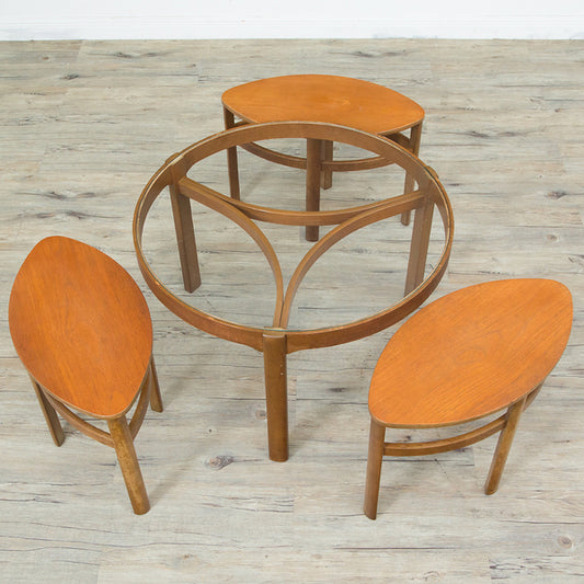 Nathan ネストテーブル&ガラストップ