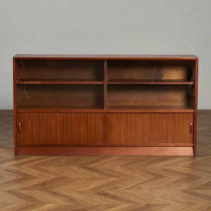 英国 ヴィンテージ ガラス キャビネット