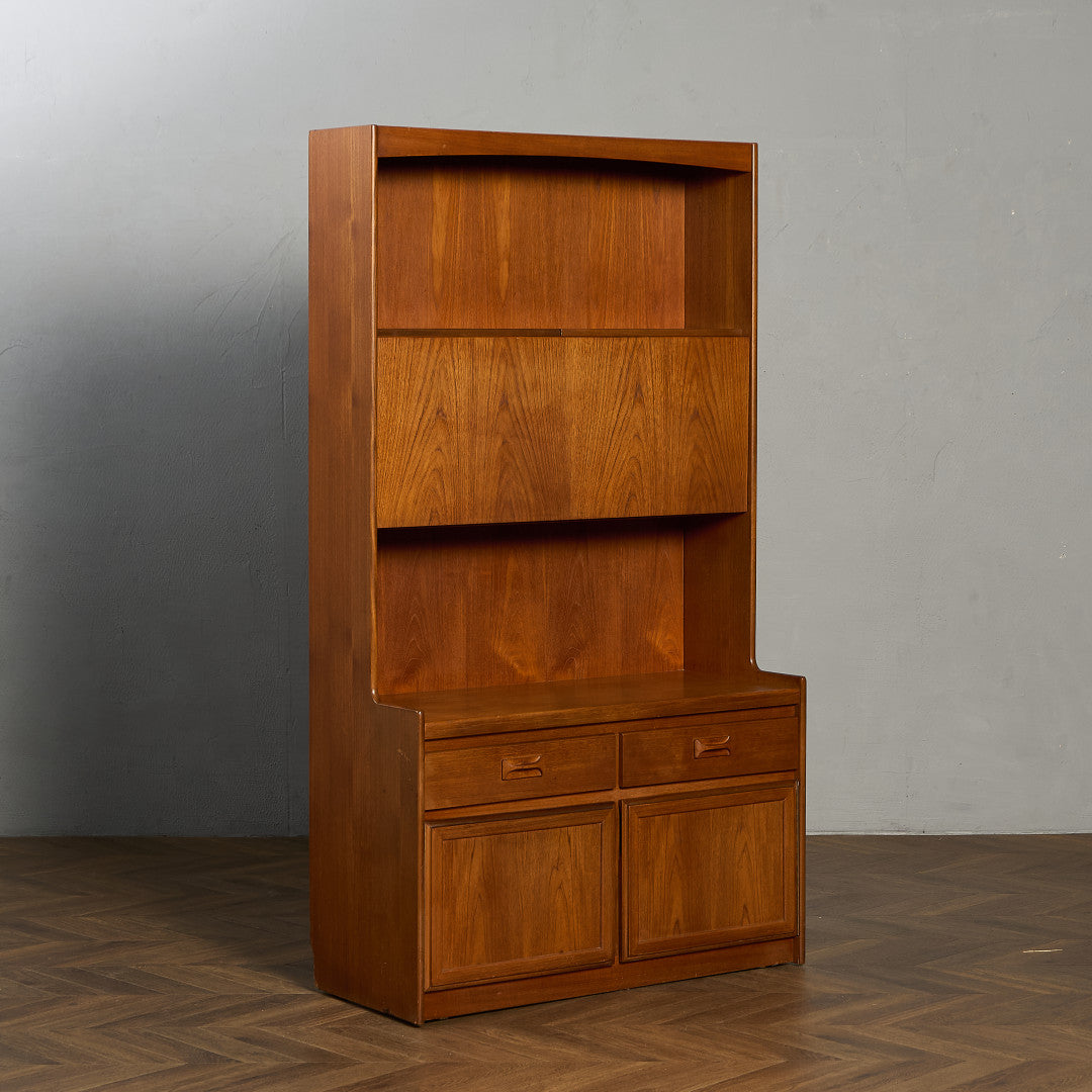 ヴィンテージ ウォールユニット ビューローブックケース