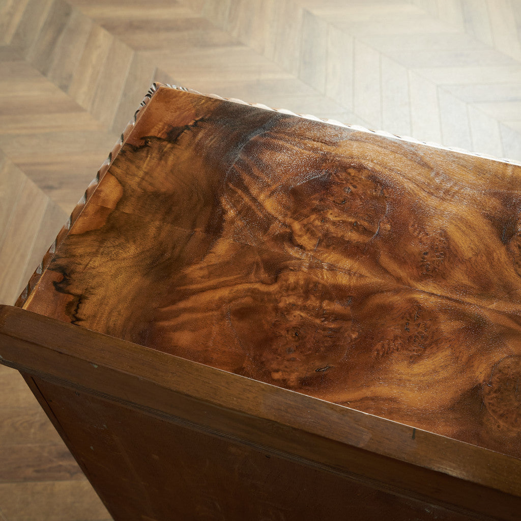 英国クラシック ウォールナット材 ブックケース / 食器棚