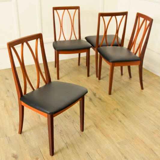 カーブバックチェア (4556D)  4脚セット