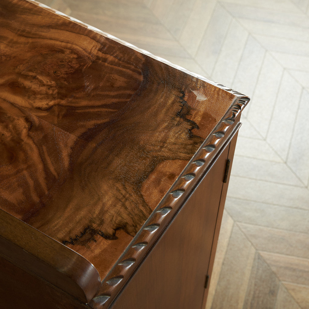 英国クラシック ウォールナット材 ブックケース / 食器棚