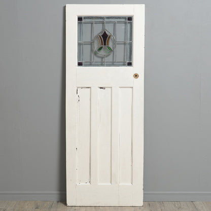 英国アンティーク ステンドグラス 木製ドア