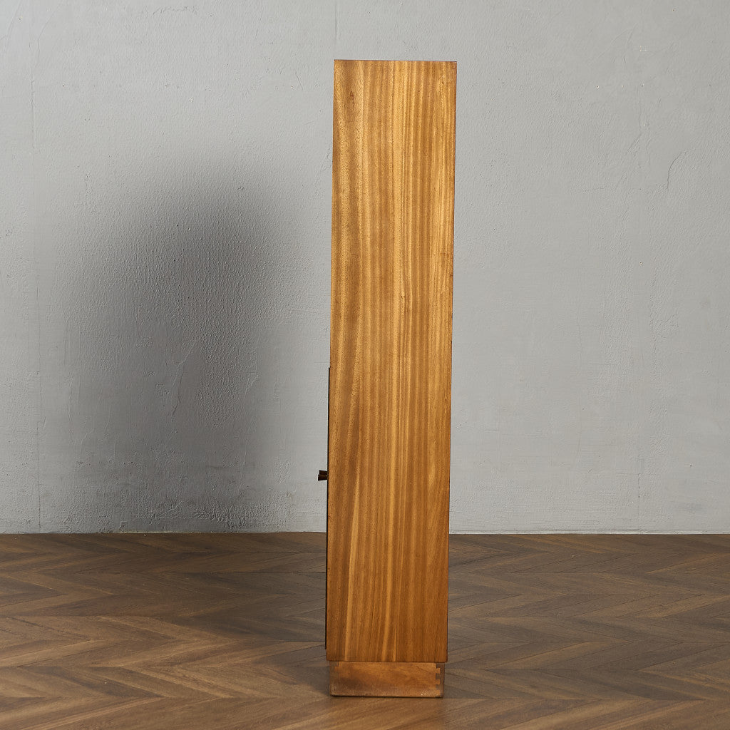 Cumbrae ヴィンテージ ナロー ガラス ブックケース 食器棚