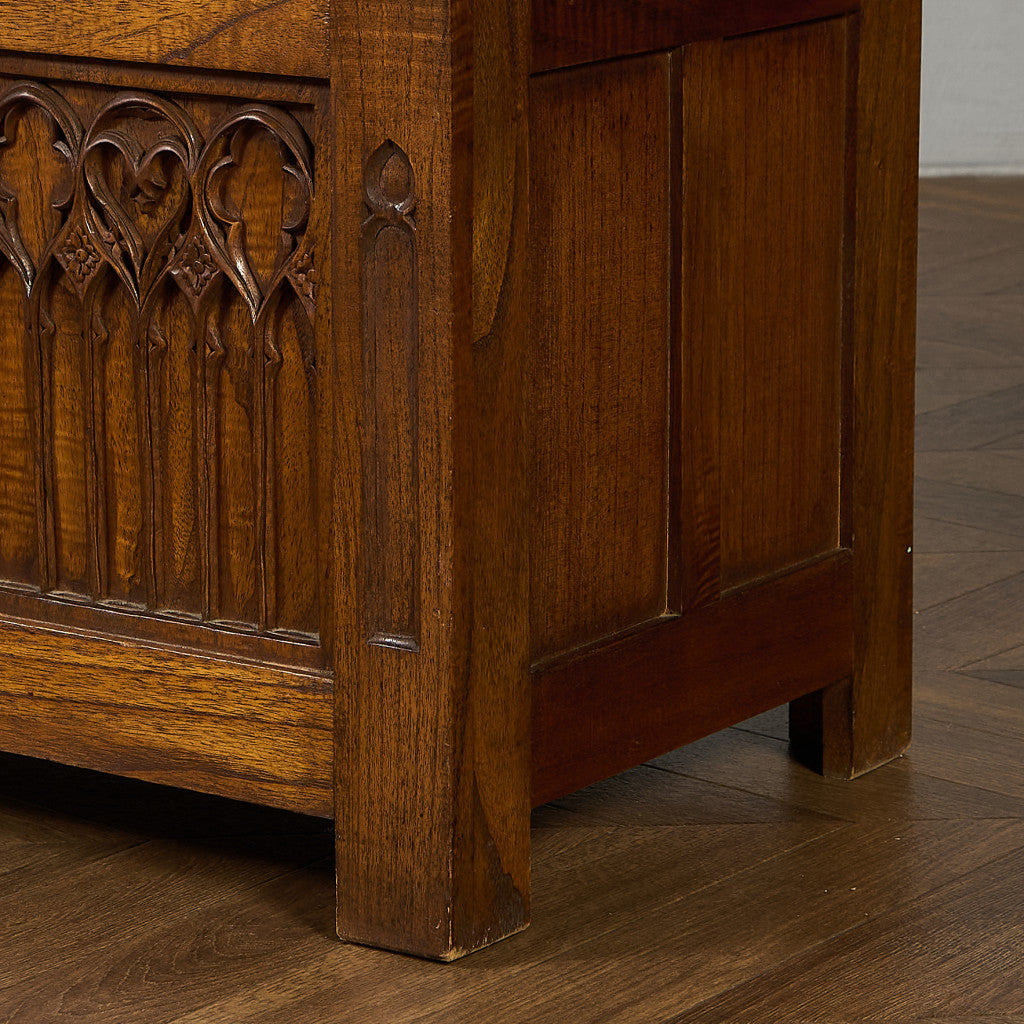 英国 クラシック オーク ブランケットボックス