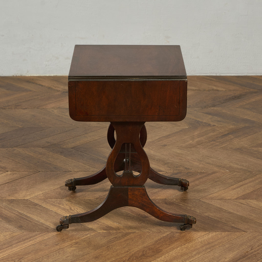 英国 クラシック ハープモチーフ バタフライ サイドテーブル