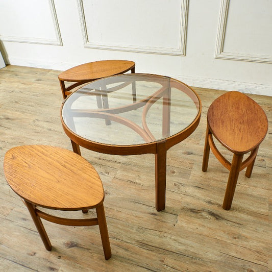 Nathan ネストテーブル&ガラストップ