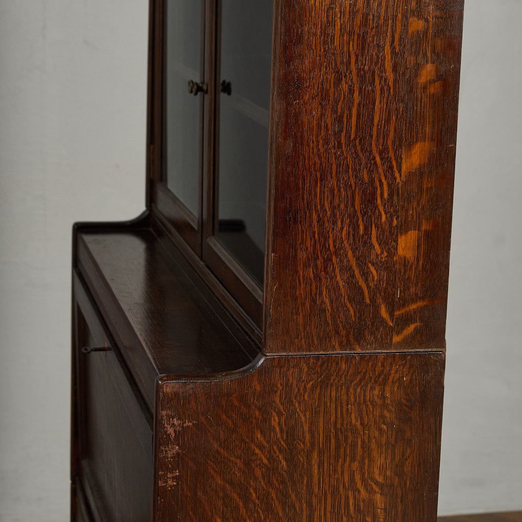 英国 クラシック スタッキング ビューロー ブックケース