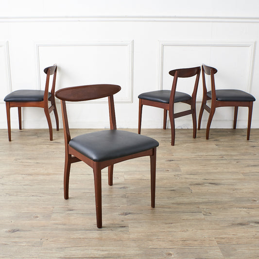 英国ヴィンテージ ダイニングチェア4脚セット