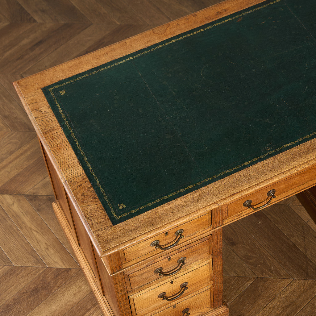 英国 クラシック 両袖デスク